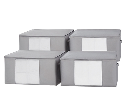 TUSK Jumbo Storage with Clear View 4-Pack - Alloy 