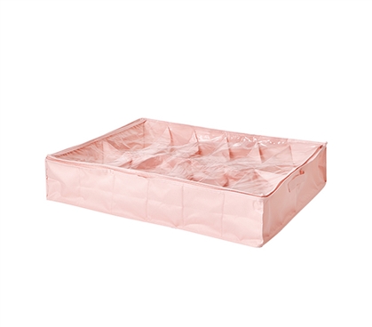 Underbed Shoe Holder - TUSK College Storage - Rose Quartz 