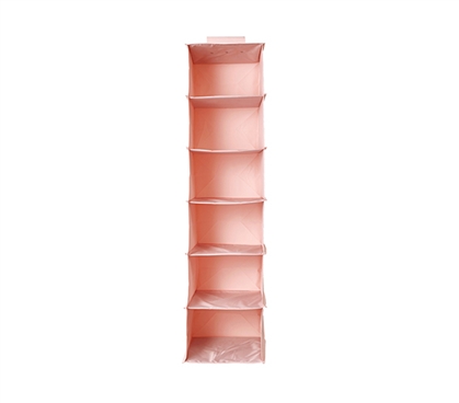 Hanging Sweater Shelves - TUSK College Storage - Rose Quartz 