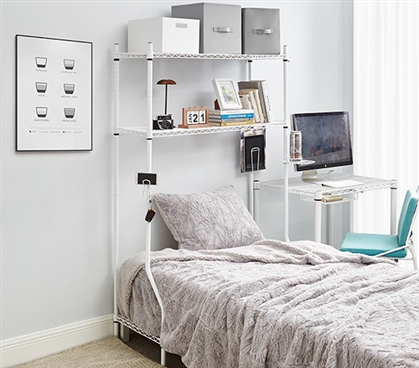 College Care Packages For Your Student, Dorm Headboard Shelving Unit