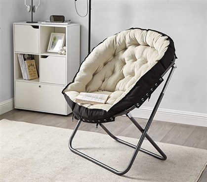 Papasan Moon Chair - Beige Taupe 