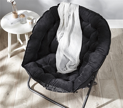 Papasan Moon Chair - Black 