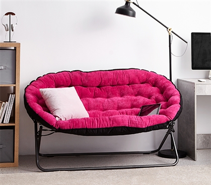 Papasan Dorm Sofa - Pink 