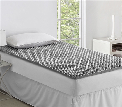 Classic Foam twin xl bedding Topper - Nighttime Gray 