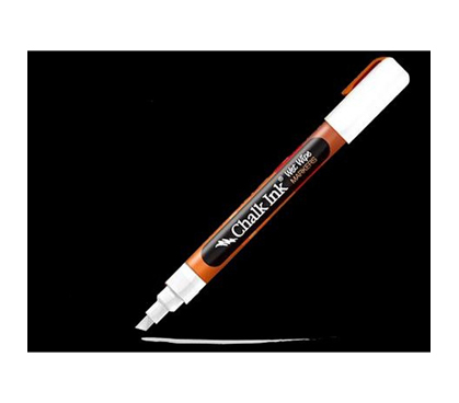 Chalk Ink - Chisel-Tip White Wet Erase Marker 