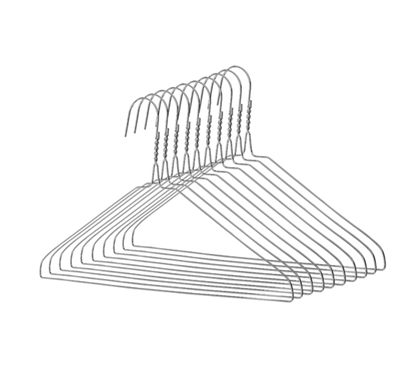 Galvanized Steel Hangers - 10 Pack (Everyday Hangers) 