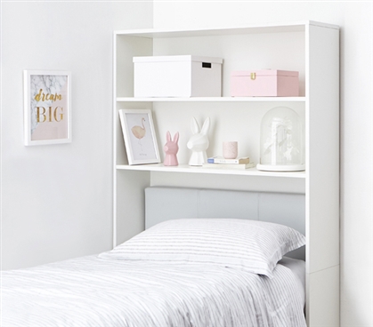Decorative Dorm Shelf - Over Bed Shelving Unit 