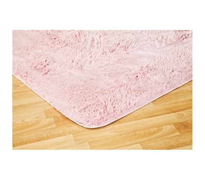 College Plush Rug - Baby Pink 