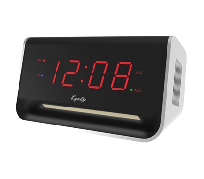 Bluetooth LED Dorm Alarm Clock with USB Port 