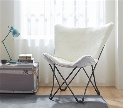 Oversized Butterfly Chair - Comfy Cozy Pure White 