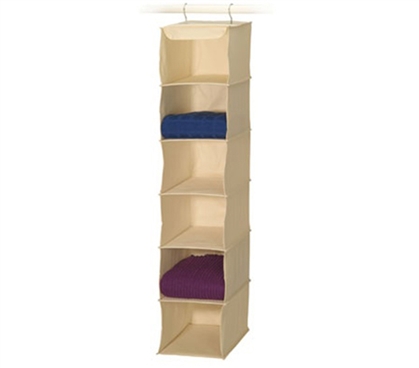 6-Shelf Sweater Organizer Canvas 