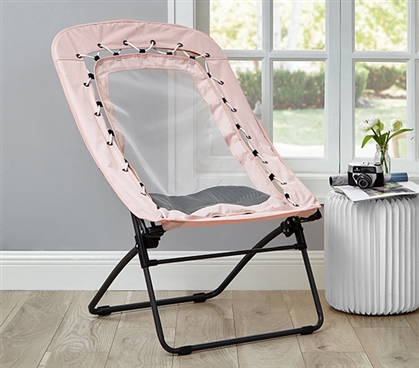 Sosik Bungee Mesh Lounger Chair - Rose Quartz 