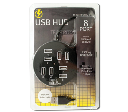 8-Port USB Hub (Available in White Only) 