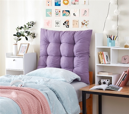 Rainha - Puffy Tufted College Headboard - Purple Dusk 