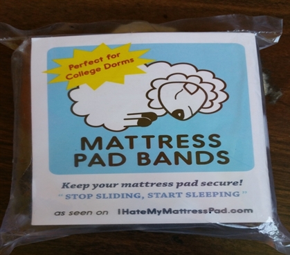 Dorm Mattress Pad Bands 