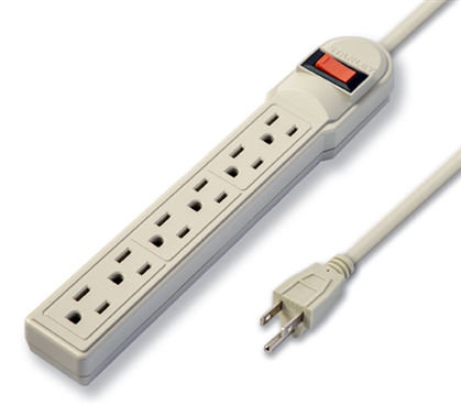 Power Max - 6-Outlet Power Cord - Extended Cord 