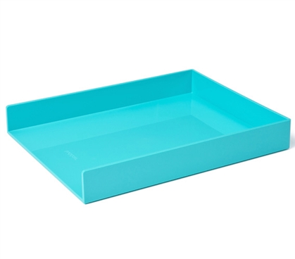 Single Letter Tray - Aqua 