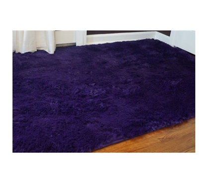 College Plush Rug - Downtown Purple 