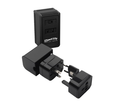 4-in-1 Plug Adapter and Converter Set 