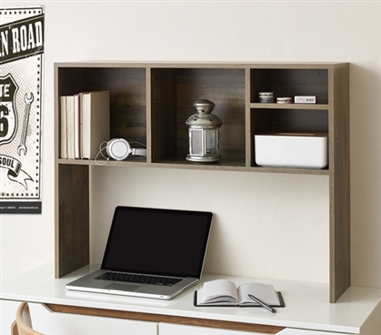 The College Cube - Dorm Desk Bookshelf - Rustic 