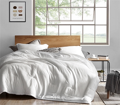 Coma Inducer Twin XL Comforter - Touchy Feely - White 