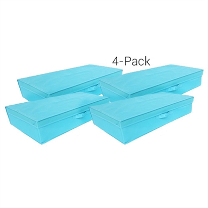 TUSK Underbed Folding Box 4-Pack - Aqua 