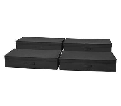 TUSK Underbed Folding Box 4-Pack - Black 