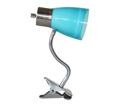 Aglow Dorm Clip Lamp - Aqua 